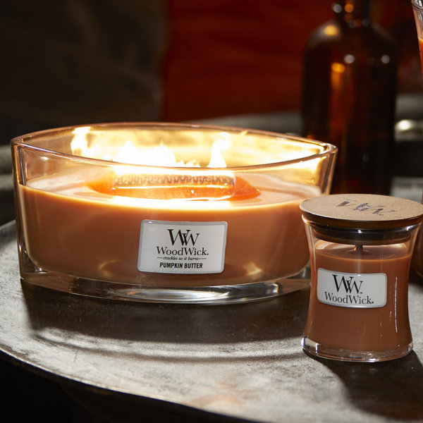 WoodWick Ellipse Pumpkin Butter Scented Jar Candle & Reviews Wayfair